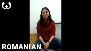 Raluca speaking Romanian  Romance languages  Wikitongues [upl. by Karissa17]