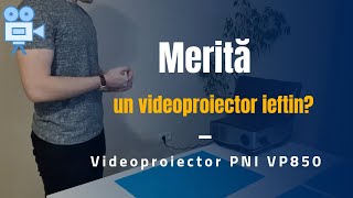 Merita un videoproiector ieftin Videoproiector PNI VP850 Review [upl. by Ahtiekahs]