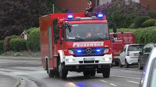 Starkregen sorgt für Unwettereinsätze Einsatzfahrten Freiwillige Feuerwehr Uetersen [upl. by Muhcon]