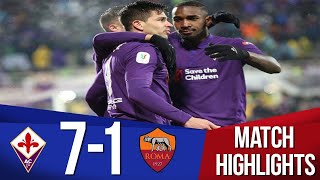 Fiorentina vs Roma 71 l All Goals amp Extended Highlights l [upl. by Nevins487]