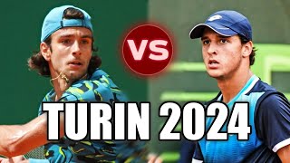 Luciano Darderi vs Lorenzo Musetti TURIN 2024 [upl. by Goto]