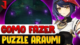 COMO FAZER O PUZZLE DOS 5 BLOCOS ELECTRO DE ARAUMI  GENSHIN IMPACT [upl. by Jutta]