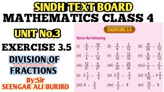 Division of Fractions  Reciprocal of Numbers  Exercise 35 of Math Class 4  Unit 3  Math class 4 [upl. by Eibber]