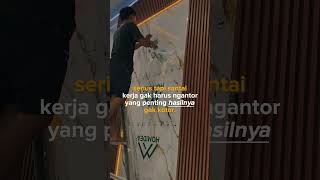 ayundakreatif UNBOXING pvc marmer amp WPC rell short [upl. by Rosanne]