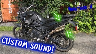 Custom Motorcycle Exhaust BMW F800GS Danmoto XG1 [upl. by Rior40]