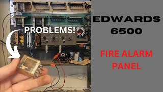 Vintage Edwards custom 6500 fire alarm panel overview wiring test and troubleshooting [upl. by Cort]