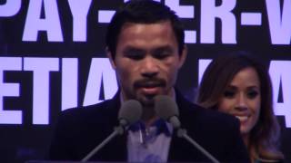 Manny Pacquiao vs Chris Algieri POST FIGHT PRESS CONFERENCE [upl. by Ocihc]