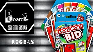 Regras  Monopoly BID card game [upl. by Eelessej101]