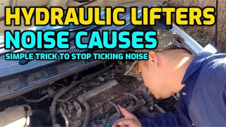 HOW TO TELL HYDRAULIC LIFTERS ARE BAD MAKES TICKING TAPPING CLICKING NOISE KNOW THE SYMPTOMS [upl. by Deste919]