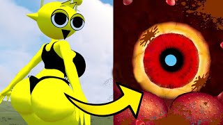 NEW WHATS INSIDE LOVE MISS YELLOW HORROR SPRUNKI in Garrys Mod [upl. by Jacinthe]