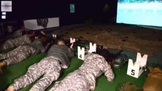 US Army M16 Rifle Simulator  Engagement Skills Trainer 2000 [upl. by Atwater898]