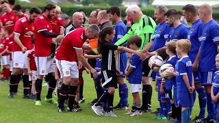 Ruthin V Man United players entering pitch [upl. by Xela]