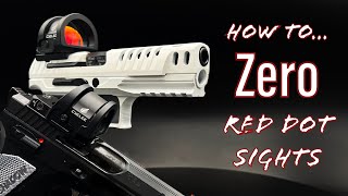 How to Zero your Red Dot Sight RDS for Competition Freehanded [upl. by Orvil44]