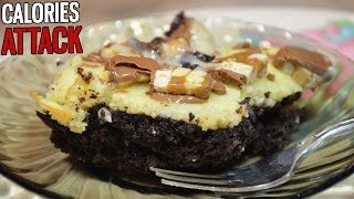 Brownie with Cheesecake Layer and Snickers Chips [upl. by Stolzer]