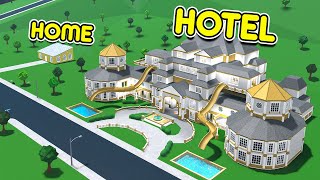 Turning HOME To 5 STAR HOTEL In Roblox Bloxburg [upl. by Nodlew]