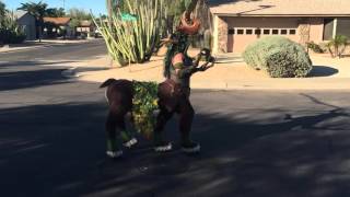 Centaur costume full costume test walk for Blizzcon 2015 [upl. by Evannia]