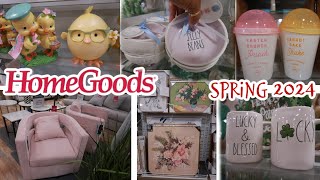 HOMEGOODS  SPRING 2024 DECOR  NEW FINDS [upl. by Nahgiem]