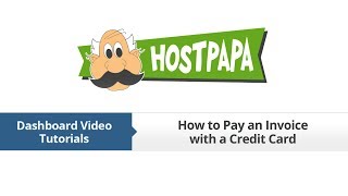 HostPapa Dashboard How to Pay an Invoice with a Credit Card [upl. by Enaywd]