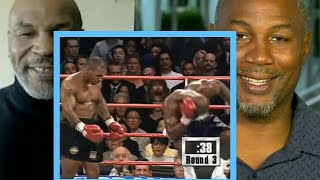 Mike Tyson amp Lennox Lewis talk Fighting Evander Holyfield Headbutts Ear bite Part 4 of podcast [upl. by Jarrid279]