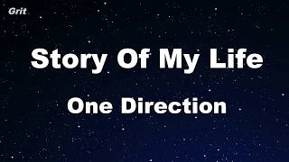 Karaoke♬ Story of My Life  One Direction 【With Guide Melody】 Instrumental [upl. by Nipahc573]