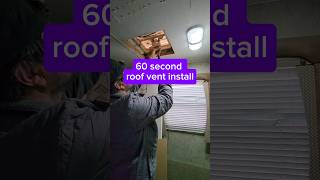 60second RV trailer roof vent install shortsfeed shorts rvrenovation rvrepair rvlifestyle [upl. by Lion]