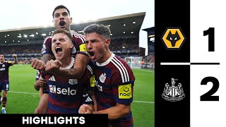 Wolves 1 Newcastle United 2  Premier League Highlights [upl. by Suiramaj704]