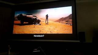 BenQ W1070 100quot Screen Movie Performance [upl. by Swamy737]