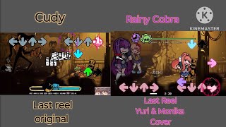 Comparison Friday night funkin Last reel original amp Last reel Yuri amp Monika Cover comparison [upl. by Onfroi780]