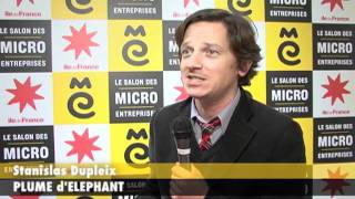 Stanislas Dupleix Plume déléphant nominé du Grand Prix Medicis des microentreprises 2011 [upl. by Aniryt]