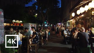 4K Walking Tour Bergmannkiez at night Kreuzberg Berlin [upl. by Moberg]