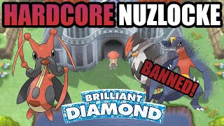 Pokémon Brilliant Diamond Hardcore Nuzlocke  But I Banned Half the Pokédex [upl. by Fairley550]