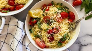 Cold Lemon Capellini Salad [upl. by Nawak]