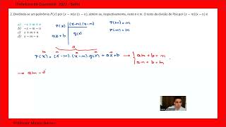 Questão 2 Prefeitura de Guanambi BA Banca IBAM Professor de matemática [upl. by Anaele]