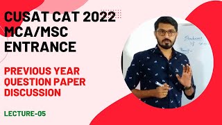 CUSAT CAT 2022MCA ENTRANCEMathematicsStatisticsPrevious year question paper with related theory [upl. by Golden]