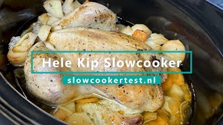 Hele kip uit de Slowcooker  Kip Slowcooker Recept [upl. by Ihp]