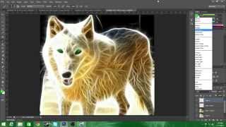 Photoshop CS6 Speed Art Featuring Fractalius Filter [upl. by Notgnimer]