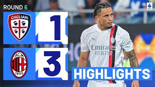 CagliariMilan 13  Okafor scores first in Rossoneri shirt Goals amp Highlights  Serie A 202324 [upl. by Elbag]