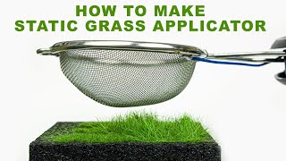 How to Make Static Grass Applicator  Scale Modelling  Diorama [upl. by Yrrek]