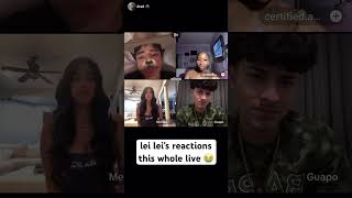 lei lei in the background 😭 tiktok live leilei lei arad chino alex melissa tiktoklive fyp [upl. by Ynes]