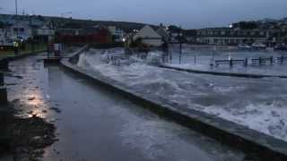 Perranporth Cornwall Tidal Surge 740am Sunday 5th January 2014 [upl. by Odraccir]