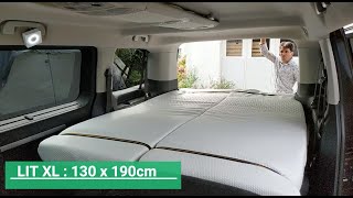 Installation simple  lit combi minivan  EASY BED CAR [upl. by Aisac]