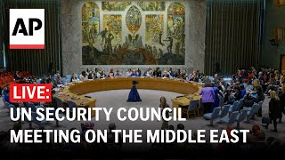 LIVE UN Security Council meeting on the Middle East [upl. by Munmro]