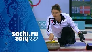 Curling  Womens Round Robin  Sweden v Denmark  Sochi 2014 Winter Olympics [upl. by Norud10]