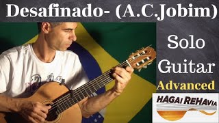 DesafinadoTom Jobim Bossa nova guitar finger style avançado by Hagai Rehavia [upl. by Diaz]