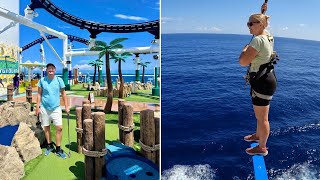 Carnival Mardi Gras Cruise Day 6  FINAL DAY High Ropes Golf Waterpark amp MORE [upl. by Forward234]