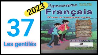 parcours français 6eme année primaire page 37 Les gentilés [upl. by Udella849]