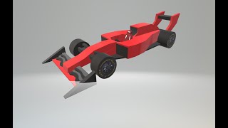 How to draw a Formula 1 in Paint 3d  How to draw a racing car in paint 3d  Simply Draw Cars [upl. by Reivax85]