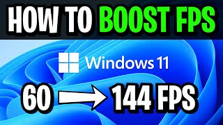 How To Boost FPS on Windows 11 Gaming Performance Optimization Guide [upl. by Marjy]