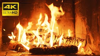 🔥 Relaxing Fireplace 10 HOURS with Burning Logs and Crackling Fire Sounds for Stress Relief 4K UHD [upl. by Akinej]