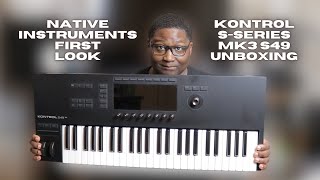 The Kontrol SSeries MK3 S49 MIDI Keyboard Controller Unboxing  NativeInstruments [upl. by Tollmann]